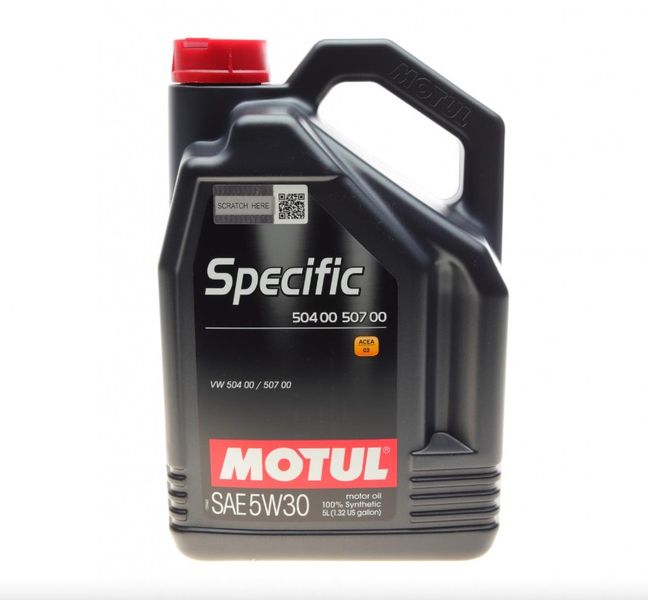 Олива Motul 5W30 Specific (5L) (VW 504.00/507.00) (106375/101476) 838751 фото